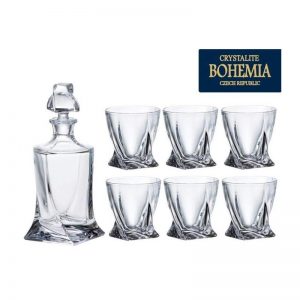 QUADRO KRIŠTÁĽOVÝ WHISKY SET